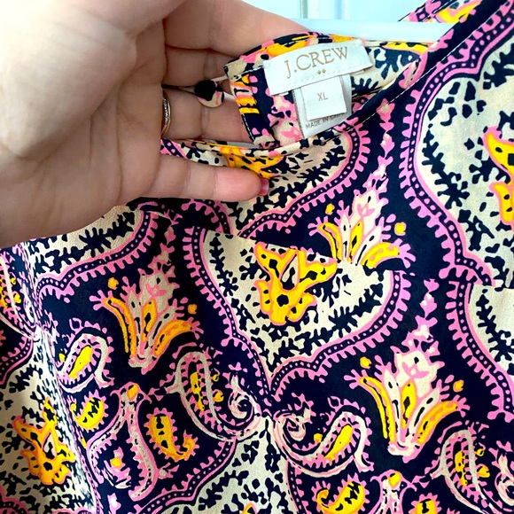 J.Crew printed blouse- worn once - Picture 2 of 2